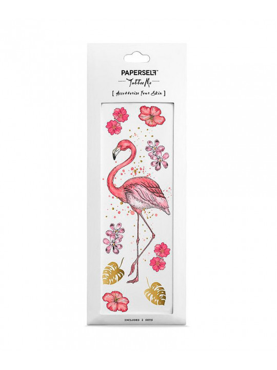 Tatouage éphémère - Flamingo