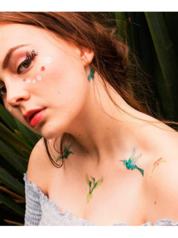 Tatouage éphémère - Hummingbird