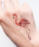 Tatouage éphémère - Mini Flamingo