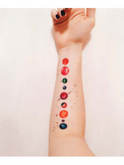 Tatouage éphémère - Planets