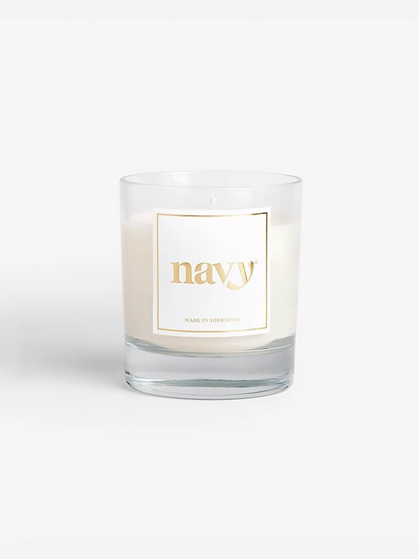 Bougie Signature Navy – Mandarine & Bois de Santal