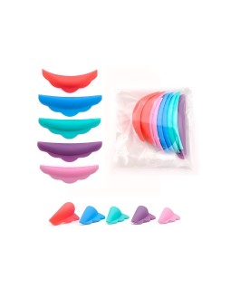 Silicon pads multicolors rehaussement de cils