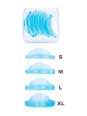 Silicon pads crantés glueless