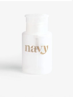 Flacon pompe Navy, transparent rechargeable