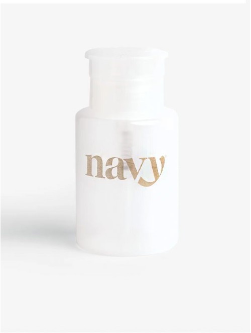 Flacon pompe Navy, transparent rechargeable