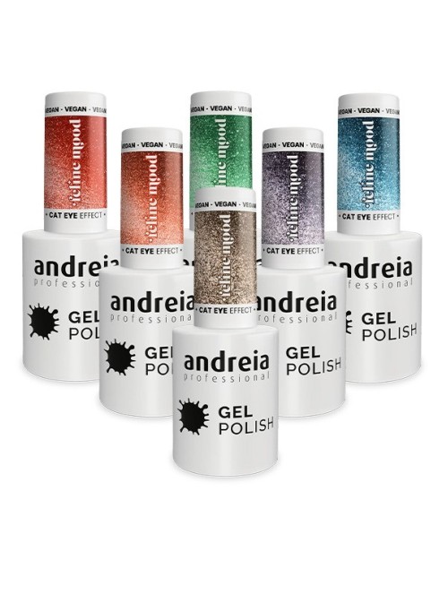 Collection Feline Mood Cat Eye Gel Polish Andreia Collection Feline Mood Cat Eye Gel Polish Andreia