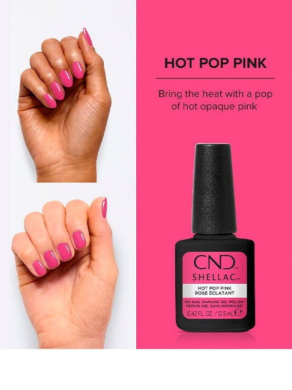 Shellac Hot Pop Pink CND