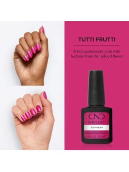 Shellac Tutti Frutti, vernis semi permanent rose intense