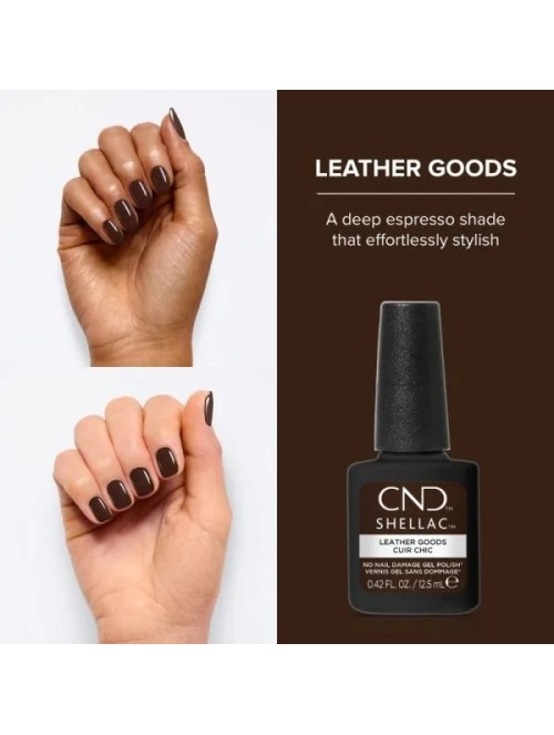 Shellac Leather Goods CND vernis semi permanent