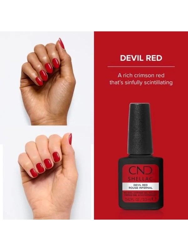 SHELLAC DEVIL RED VERNIS SEMI PERMAMENT